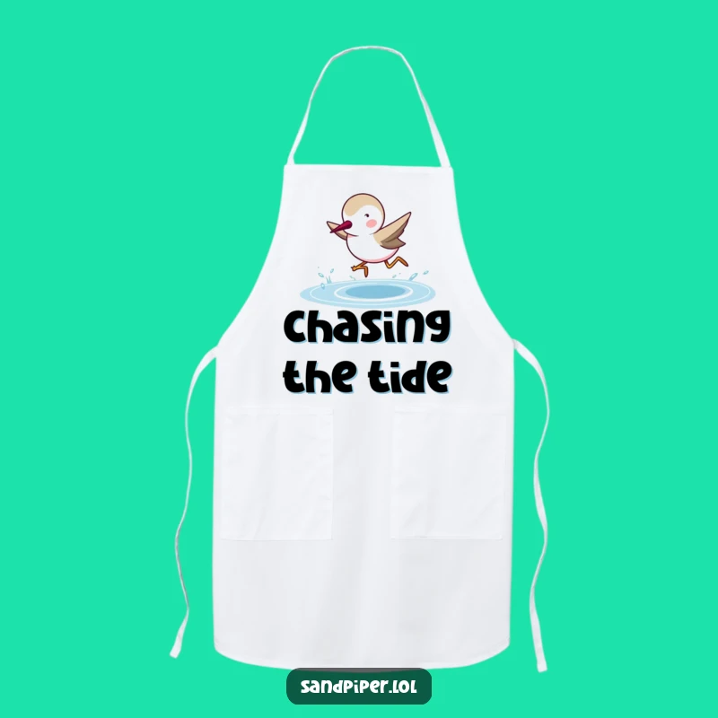 Funny Sandpiper Kitchen Apron: Hilarious Bird Chef Gift for Bakers
