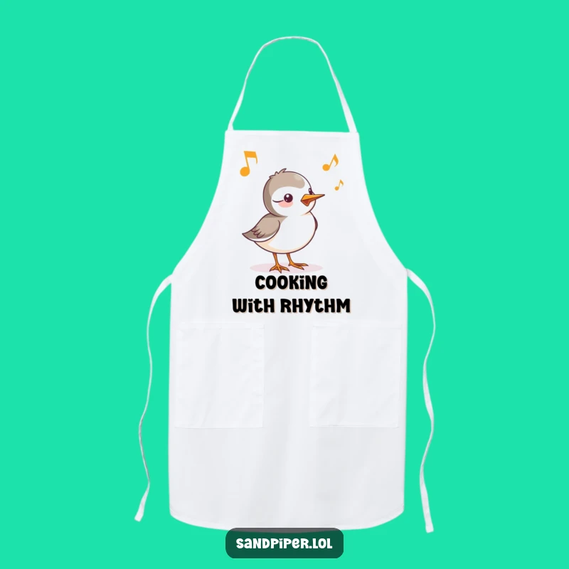 Funny Sandpiper Chirp Apron - Cook with Musical Cheer and Kitchen Style