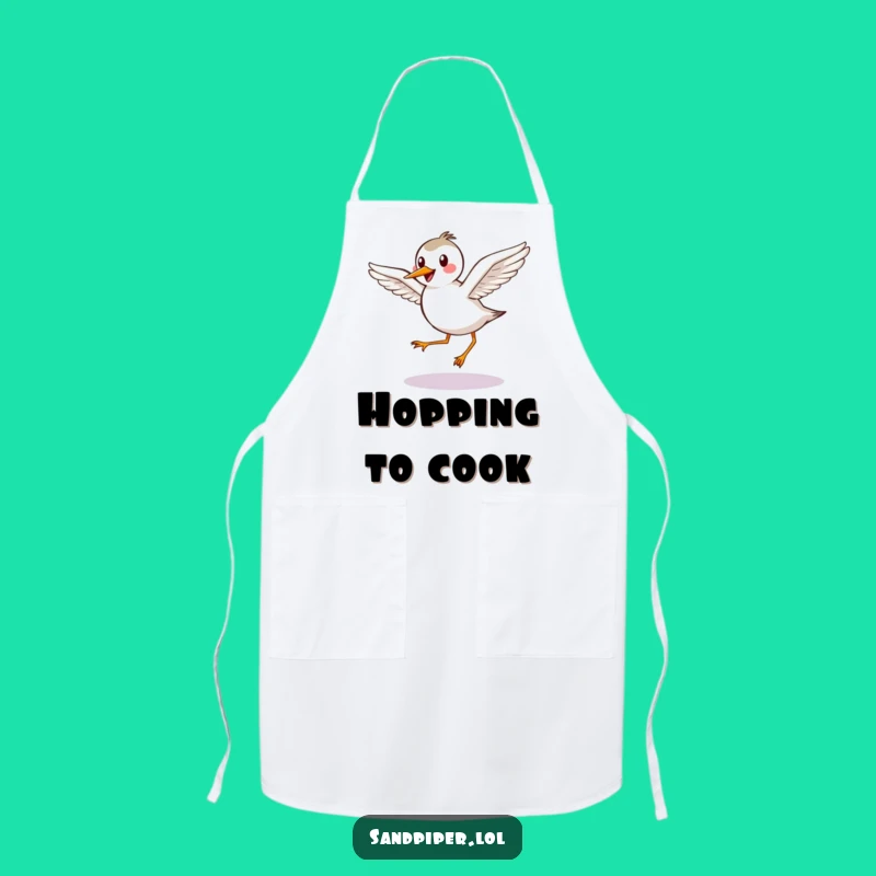 Funny Chef Sandpiper Apron: Graceful Bird Kitchen Gift