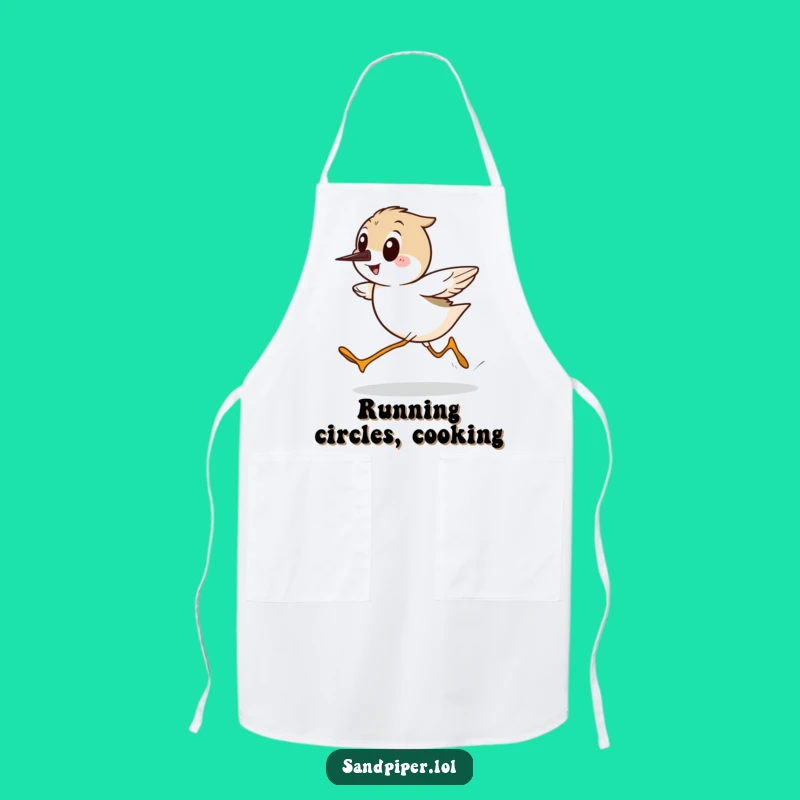 Funny Sandpiper Apron - Hilarious Speedy Bird Kitchen Wear Gift!