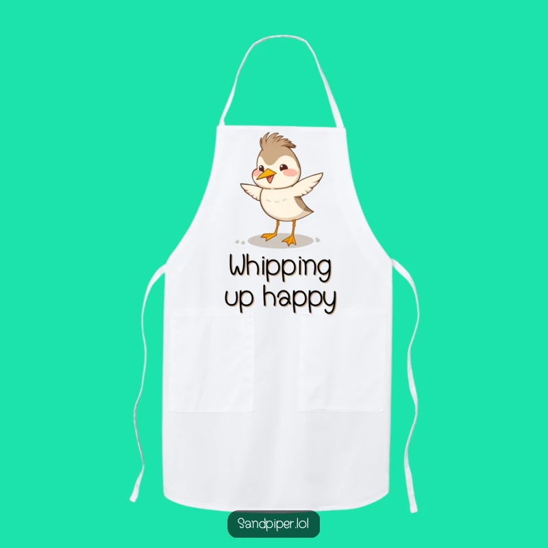 Funny Sandpiper Head Bob Apron - Cook with Joy and Laughter