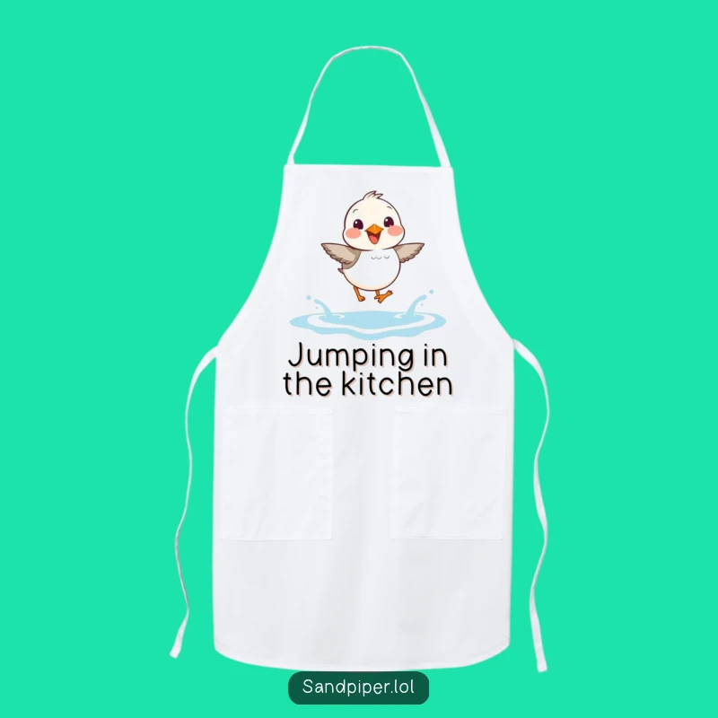 Funny Sandpiper Apron: Joyful Chef Bird Design, Perfect Gift for Cooks
