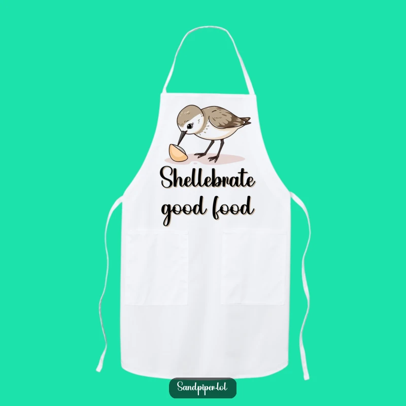 Funny Sandpiper Curiosity Apron - Kitchen Bird Lover Gift