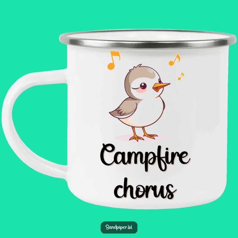 Funny Sandpiper Chirp Camping Mug - Sip Your Song Outdoors