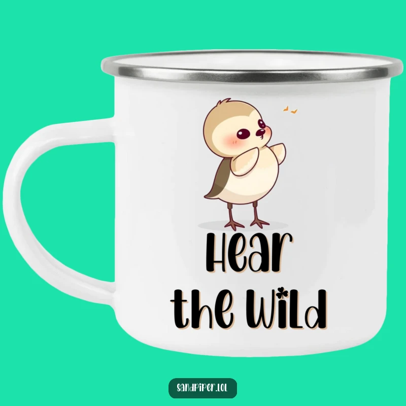 Funny Sandpiper Camping Mug - Rugged & Hilarious Listening Drinkware!