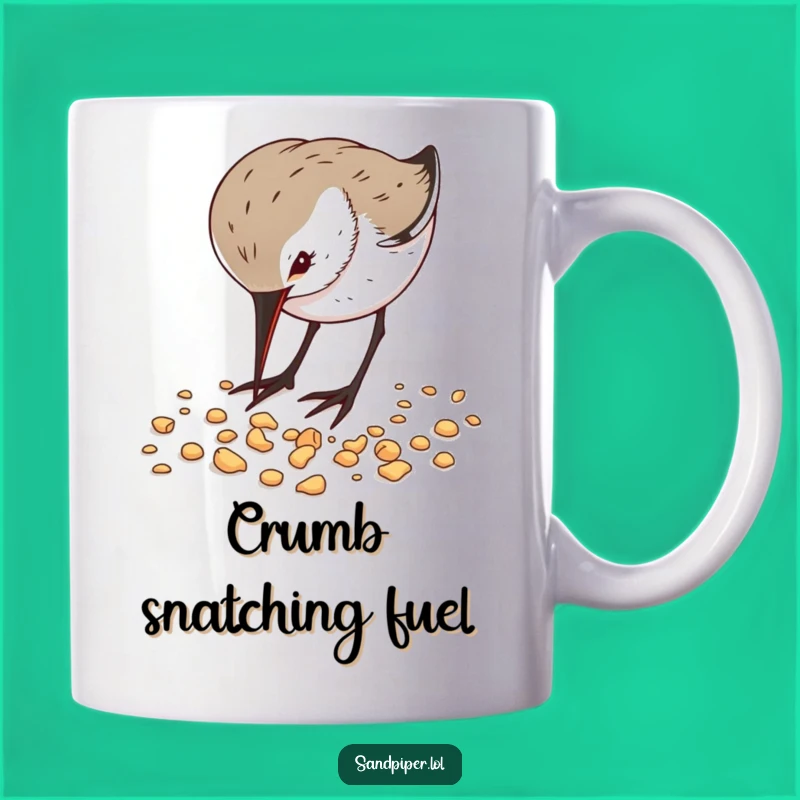 Funny Sandpiper Pecking Mug - Hilarious Bird Lover Gift for Shoreline Fans