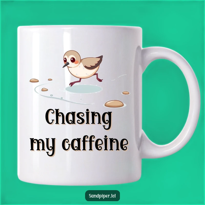 Funny Sandpiper Tide Mug - Playful Beach Chase Gift for Water Lovers