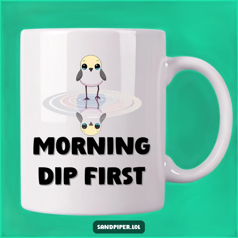 Funny Small Bird Wading Mug - Peaceful Nature Lover's Gift