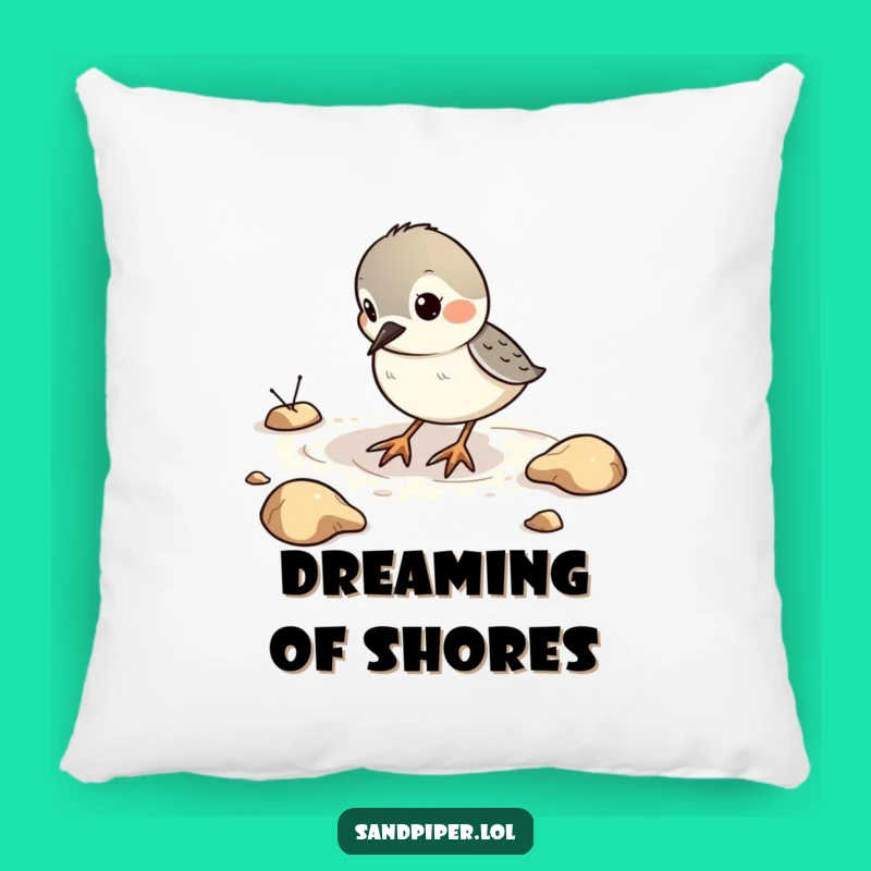 Funny Sandpiper Digging Pillow - Cozy Playful Comfort