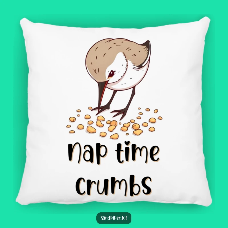Funny Sandpiper Pecking Pillow - Cozy Bird Comfort