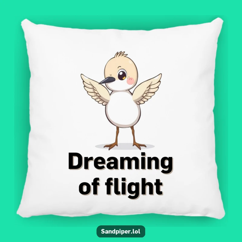 Funny Sandpiper Pillow - Soft & Hilarious Ready-to-Fly Accent Decor!