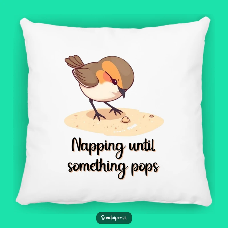 Funny Bird Pecking Pillow - Cozy Comfort for the Curious