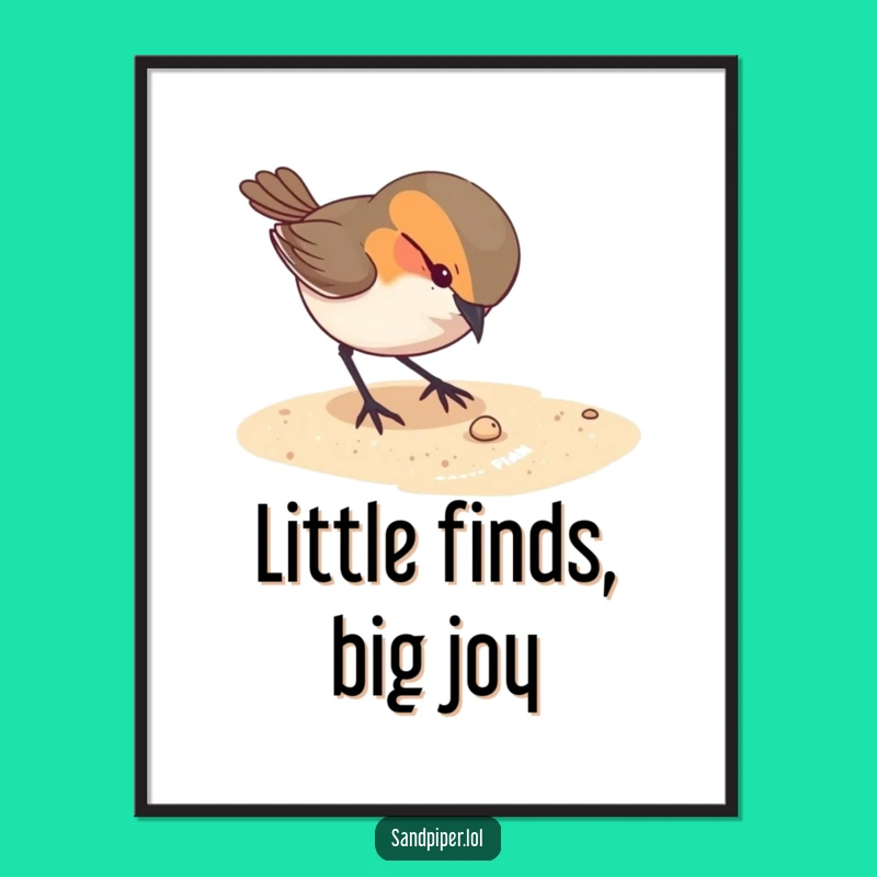 Funny Bird Pecking Digital Art - Intriguing Nature Decor