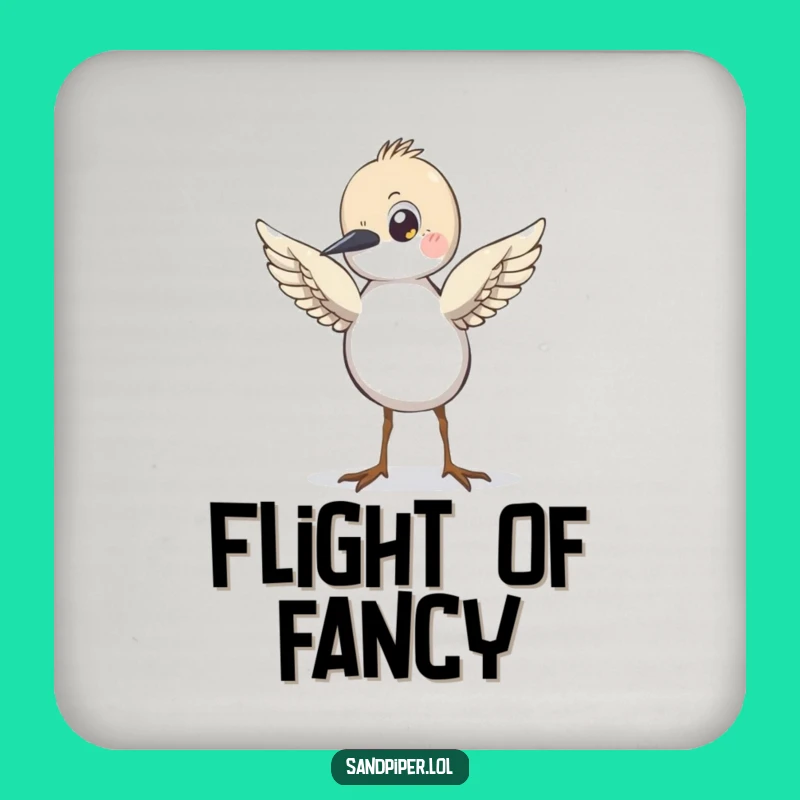 Funny Sandpiper Coasters - Set of Hilarious Flying Bird Drink Protectors!