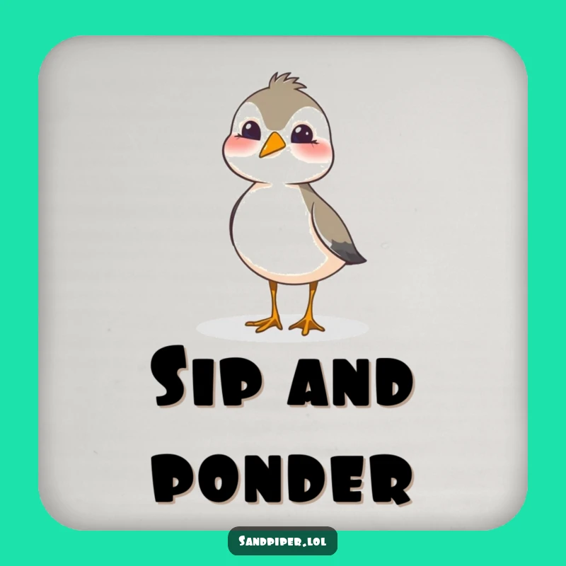 Funny Sandpiper Head Tilt Coaster - Protect Surfaces with Playful Bird Charm, Funny Gift!