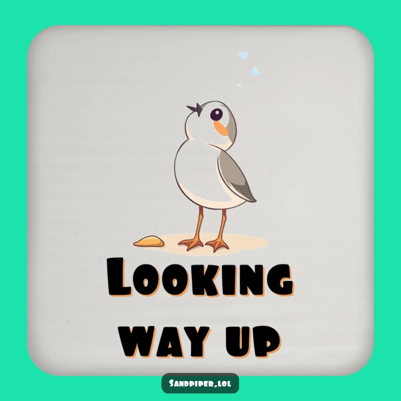 Funny Sandpiper Drink Coaster - Protect Surfaces with Whimsical Wonder Gift