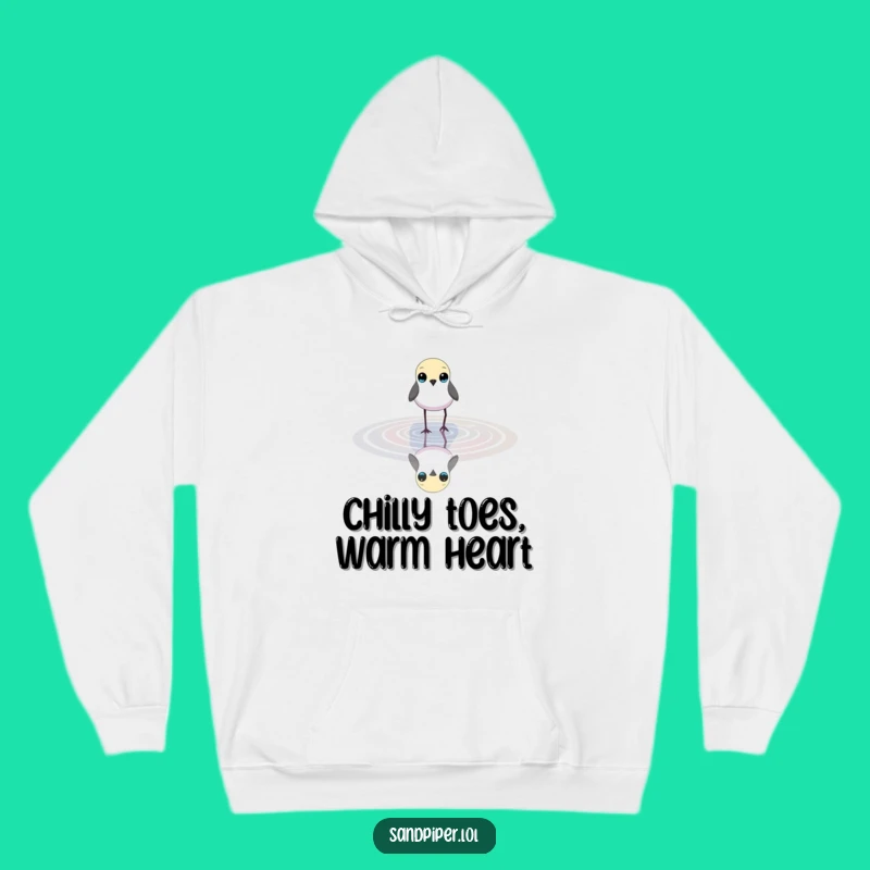 Funny Bird Wading Hoodie - Cozy Nature Observer's Comfort