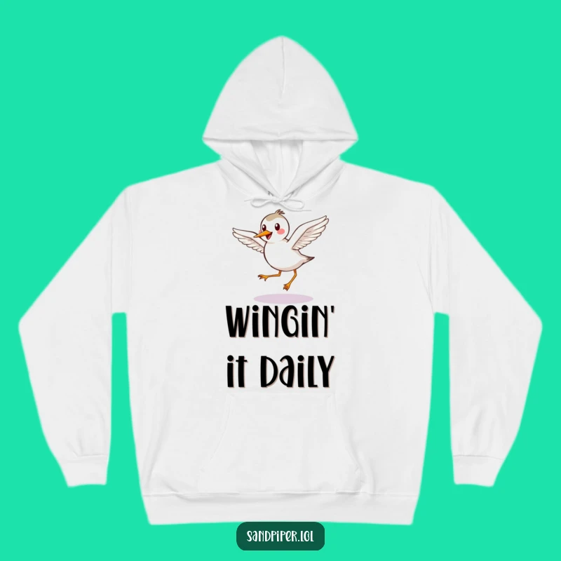 Funny Sandpiper Flight Hoodie: Cozy Bird Comfort Gift