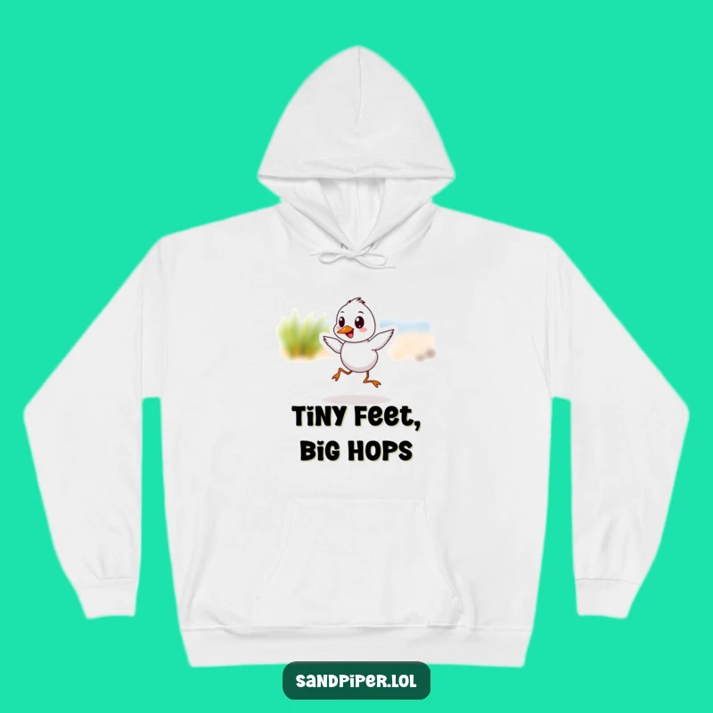 Funny Sandpiper Hop Hoodie: Cozy Bird Design, Perfect Warm Gift for Smiles