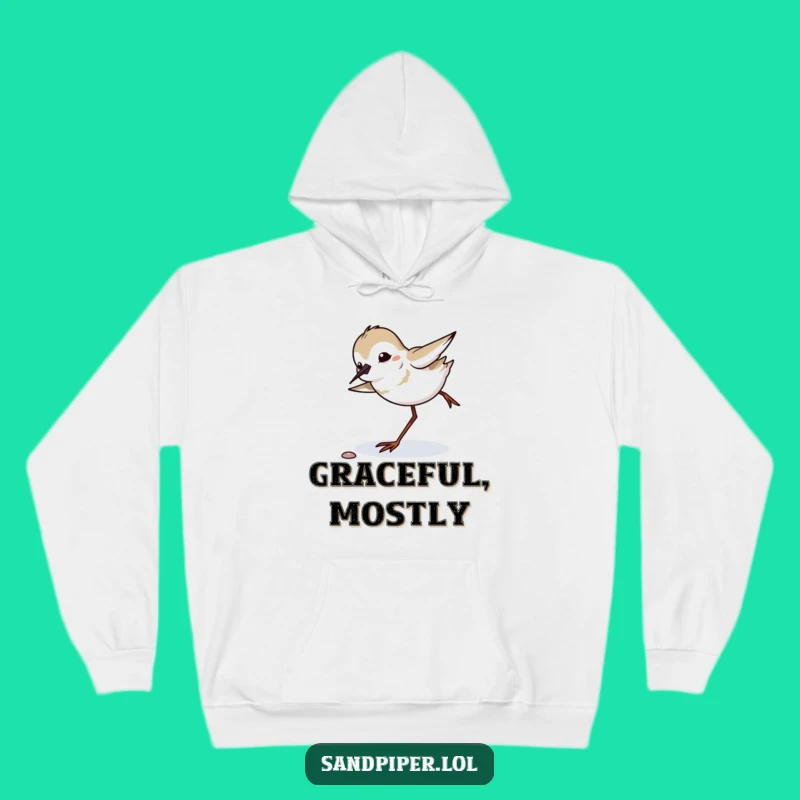 Funny Sandpiper Tripping Hoodie: Cozy Clumsy Bird Sweatshirt, Warm & Hilarious Gift