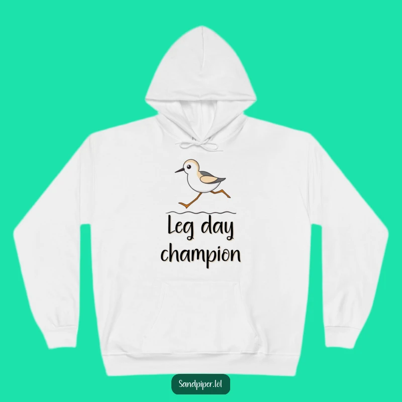 Funny Sandpiper Long Legs Hoodie: Cozy Up with This Hilarious Beach Runner