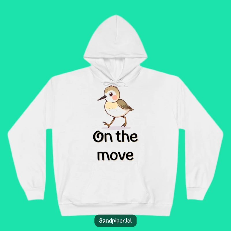 Funny Sandpiper Hoodie: Tiny Steps Comfort, Cozy Bird Walking Funny Gift