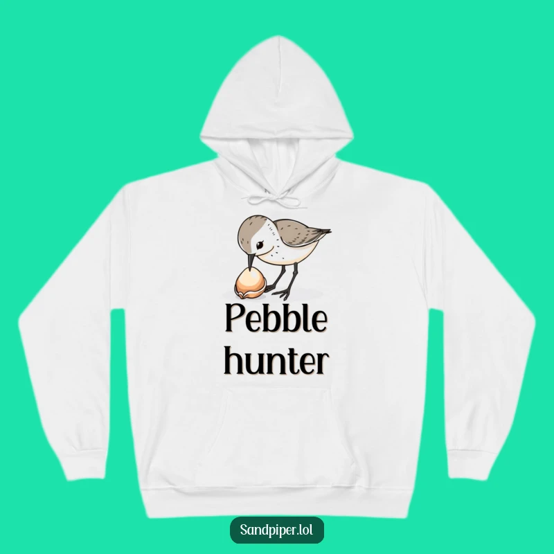 Cozy Funny Sandpiper Shell Pecker Hoodie - Warm Bird Lover Gift Apparel