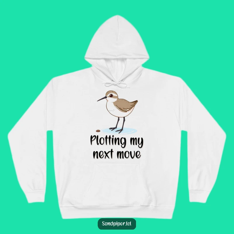 Funny Sandpiper Listening Hoodie: Cozy and Hilarious Bird Lover Gift
