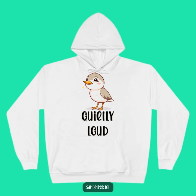 Funny Sandpiper Chirp Hoodie: Cozy and Cute Bird Lover Gift
