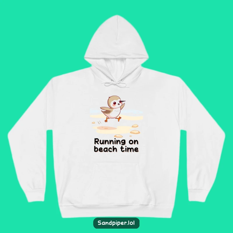 Funny Sandpiper Hoodie: Cozy Beach Bird Runner, Ideal Gift for Bird Lovers