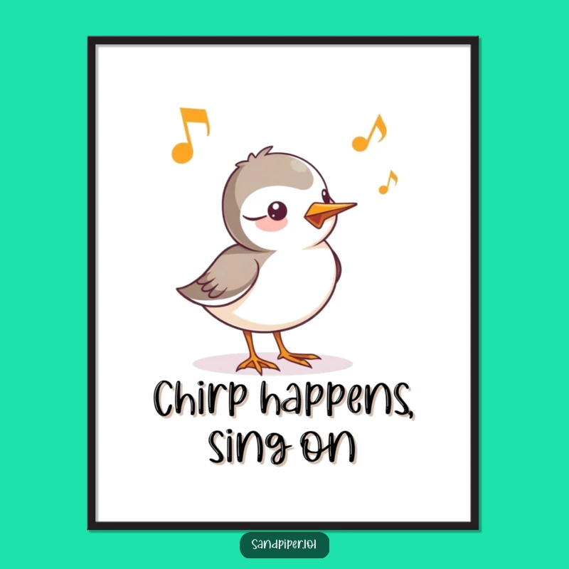 Free Printable Funny Bird Wall Art: Cheerful Chirp Decor Downloadable Gift