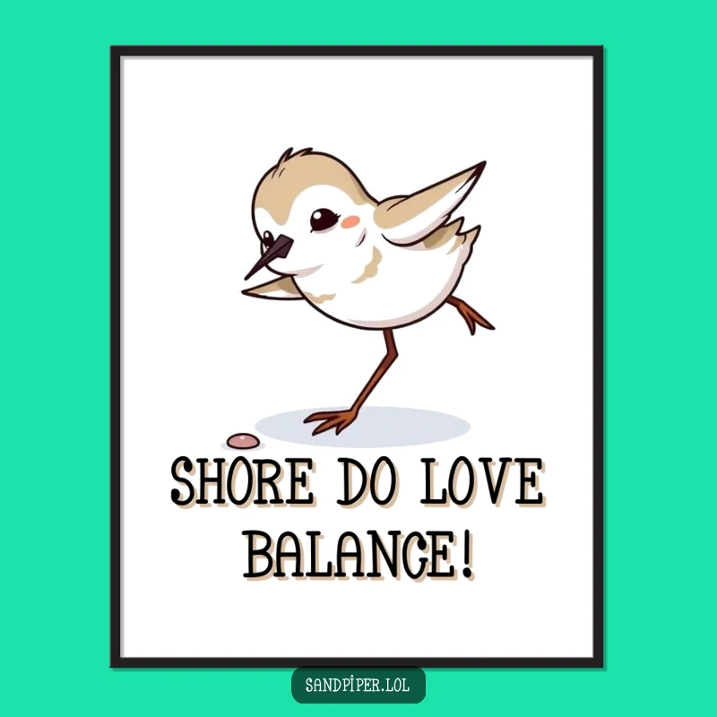 Funny Free Printable Wall Art: Sandpiper Trip Recovery, Whimsical Decor