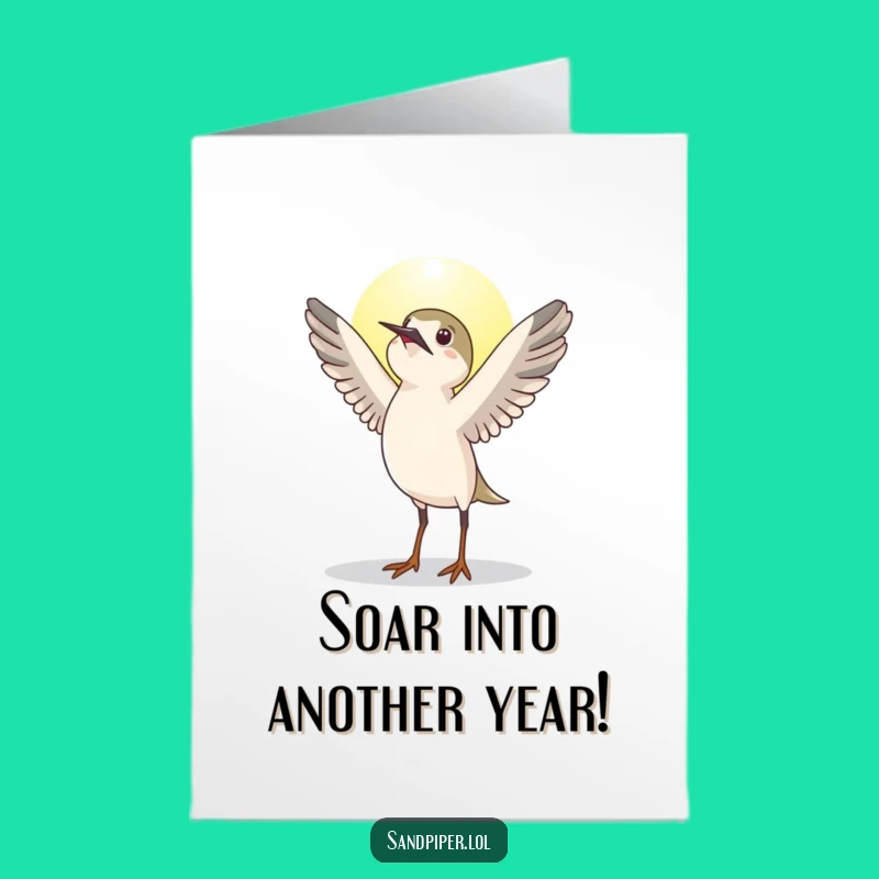 Funny Free Printable Birthday Card: Sandpiper Sun Greeting, Hilarious Downloadable Gift!