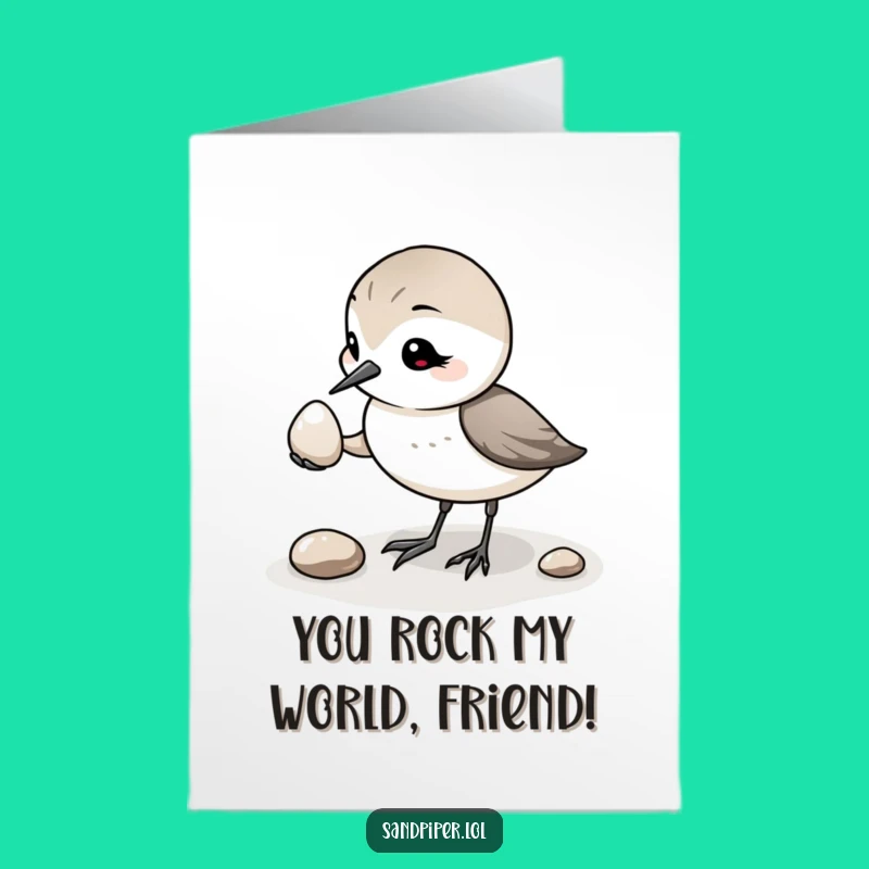 Free Printable Birthday Card: Sweet Sandpiper Gift - Funny Downloadable Treasure Card