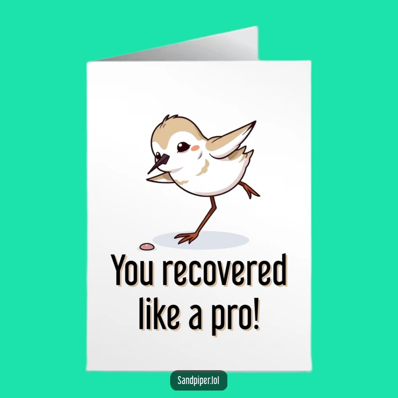 Congratulations Free Printable: Sandpiper Recovery, Funny Achievement