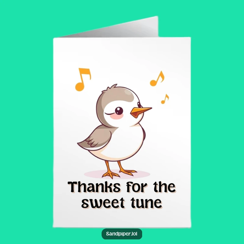 Free Printable Funny Bird Thank You Card: Gratitude Chirp Downloadable Gift