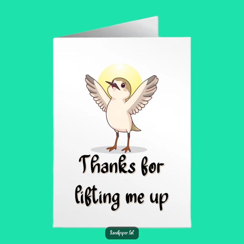 Funny Free Printable Thank You Card: Sandpiper Sun Salutation, Hilarious Downloadable!