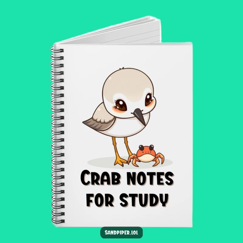 Funny Sandpiper & Crab Notebook: Jot Down Thoughts with Curious Humor!
