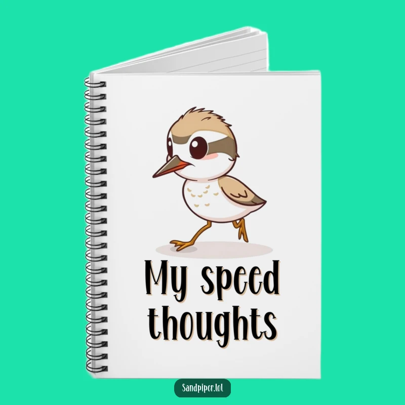 Funny Alert Sandpiper Notebook: Jot Down Quick Ideas, Perfect Funny Gift