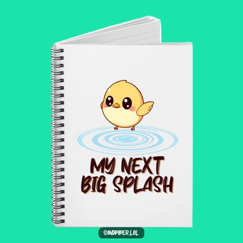 Funny Bird Ripple Chase Notebook - Jot Down Ideas with Wide-Eyed Playfulness