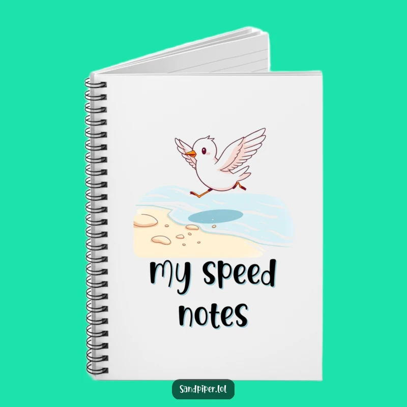 Funny Bird Running Notebook - Capture Energetic Ideas
