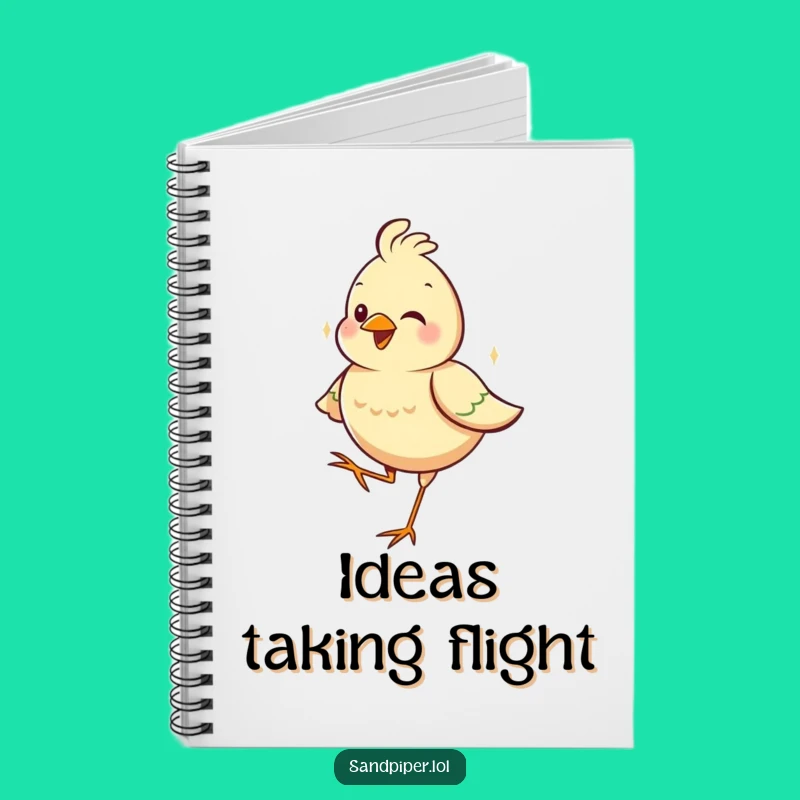 Funny One-Legged Bird Notebook: Jot Down Ideas with This Hilarious and Contented Companion