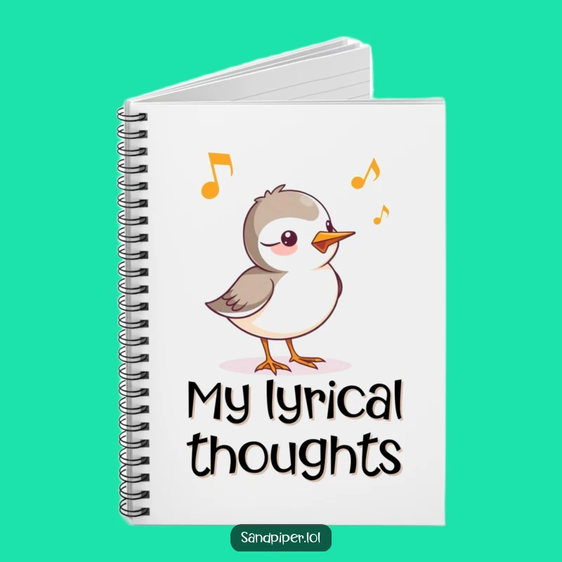 Funny Sandpiper Chirp Notebook - Jot Down Melodies with Avian Flair