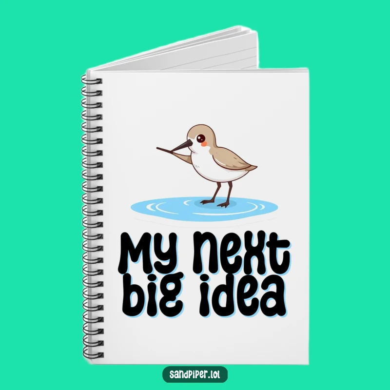 Funny Sandpiper Journal - Ocean Bound Notes, Hilarious Gift for Writers