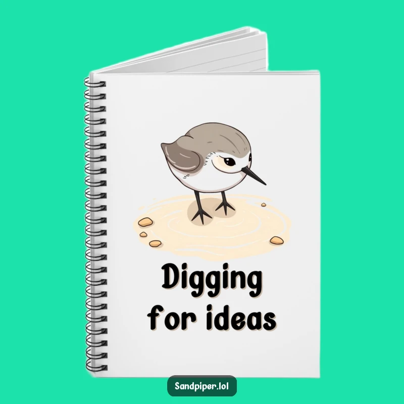 Funny Sandpiper Notebook - Hilarious Bird Journal, Perfect Gift