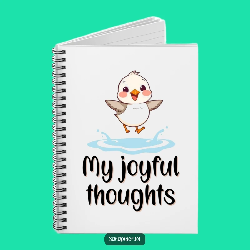 Funny Sandpiper Notebook: Joyful Wave Journal, Perfect Gift for Dreamers