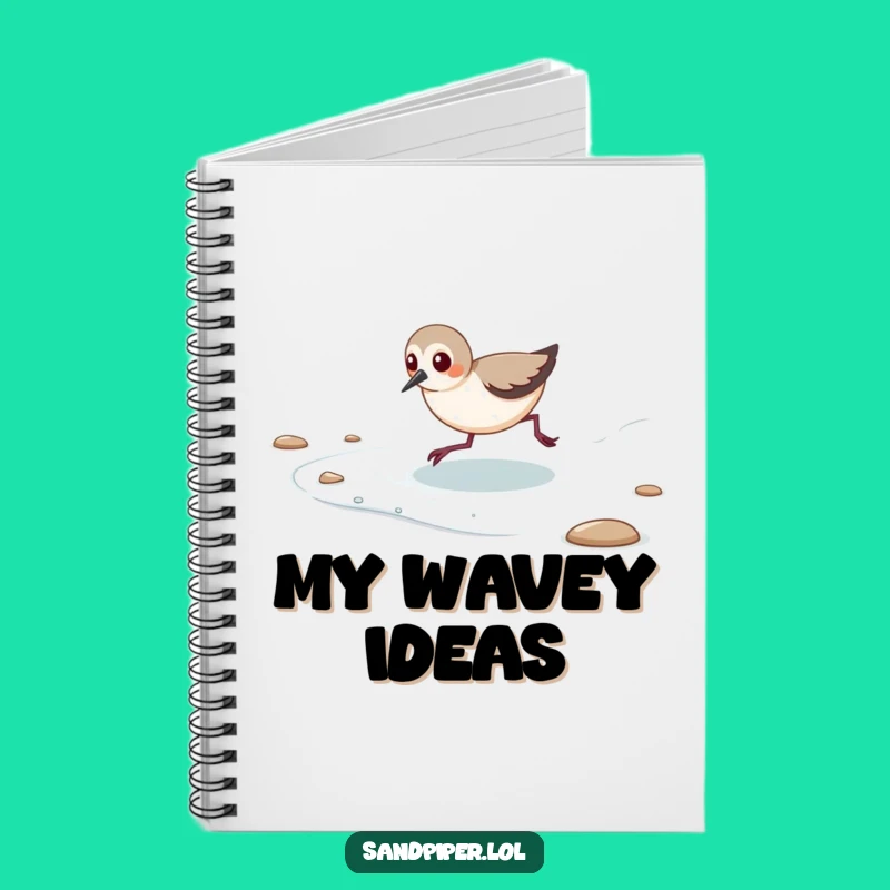 Funny Sandpiper Notebook - Playful Journal for Beach Adventures