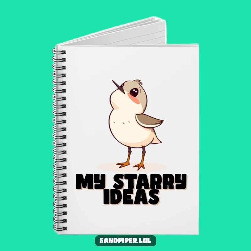 Funny Sandpiper Wonder Notebook: Sky Gazing Journal Gift