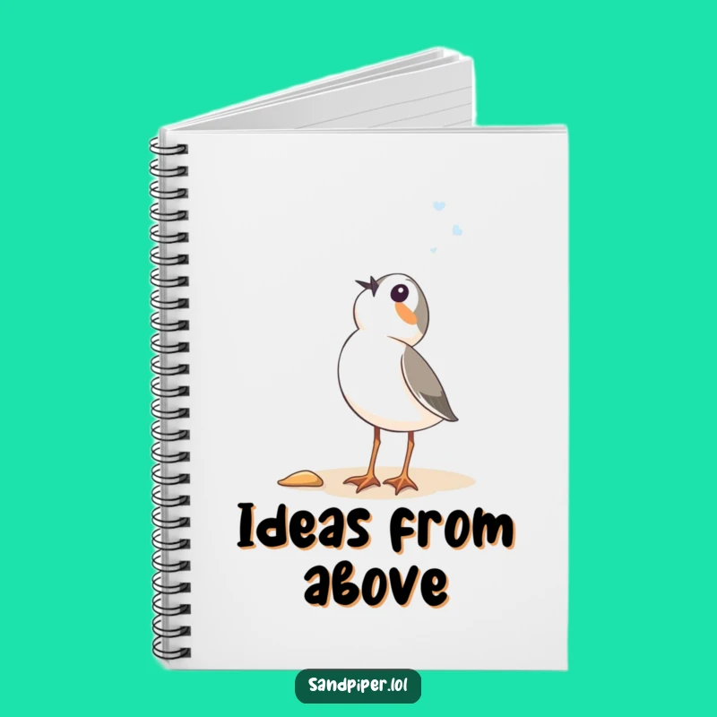 Funny Sandpiper Notebook - Jot Down Thoughts with Wonder and Humor Gift