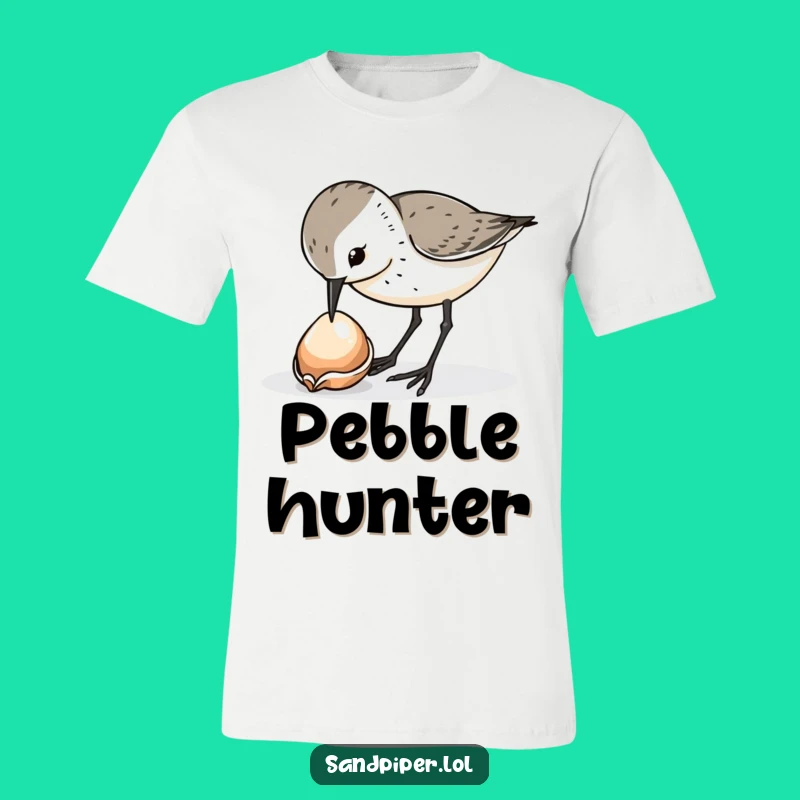 Funny Sandpiper Shell Pecker T-Shirt - Whimsical Bird Tee for Gift Giving